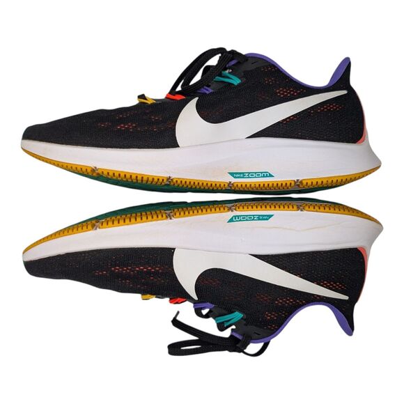 Nike Zoom Pegasus 36 Running Shoe Womens 8 Black Multicolor sneakers athleisure - Picture 5 of 11